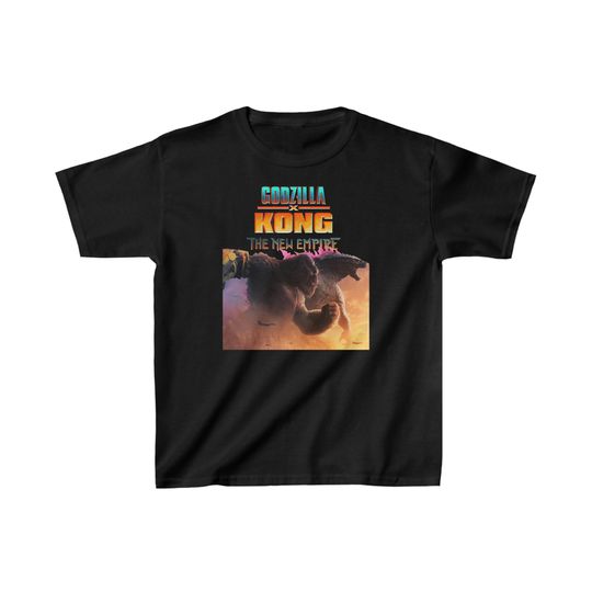 god zilla x Kong The New Empire Movie 2024 Kids Shirt