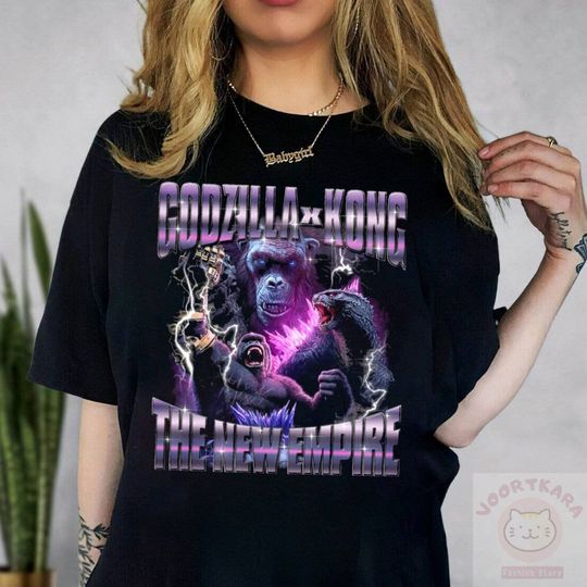 Discover god zilla X Kong The New Empire 2024 Shirt, god zilla X Kong Shirt