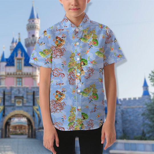 Discover The Splash Ride Game 3D All Over Printed Hawaiian Shirt, Magical Castle Button Up Shirt