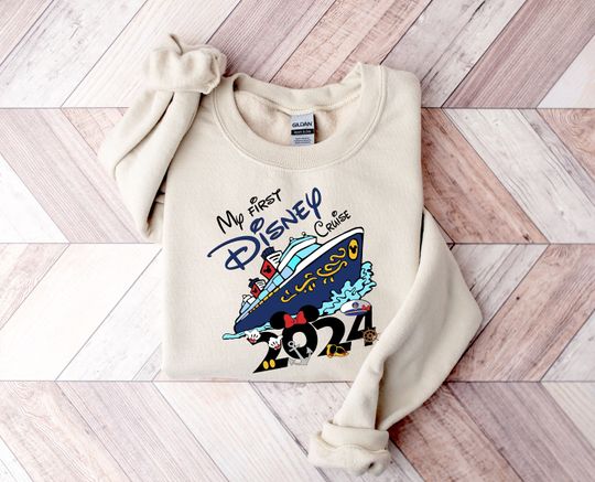 My First Disney Cruise Sweatshirt, 2024 Disney Cruise Sweatshirt, Disney Trip Sweatshirt