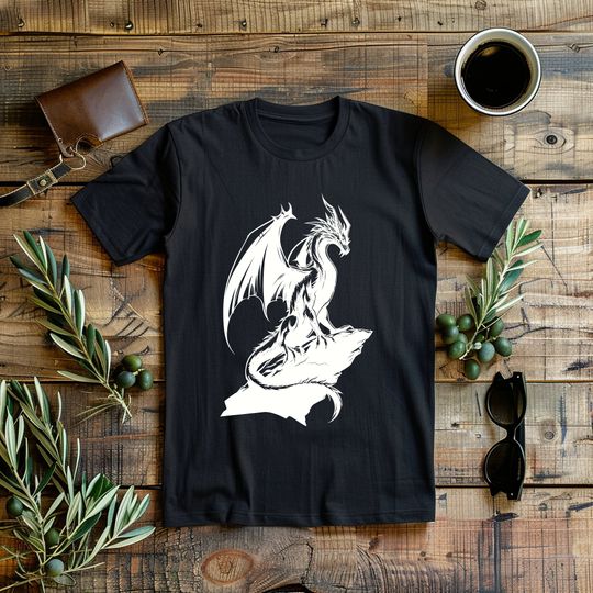 Discover Dragon T Shirt - Fantasy  Dragon Perch T Shirt