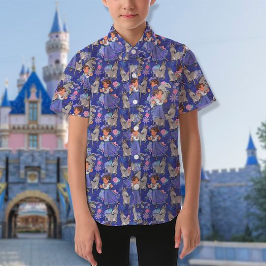 Discover The Magic House Movie Hawaiian Shirt, Hardworking Girl Button Up Shirt