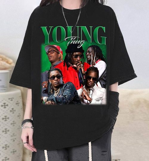 Vintage Young Thug Shirt, Young Thug New Bootleg 90s Black T-Shirt