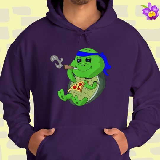 Weed Hoodie | Cute Turtle Stoner | marijuana hoodies 420 merch