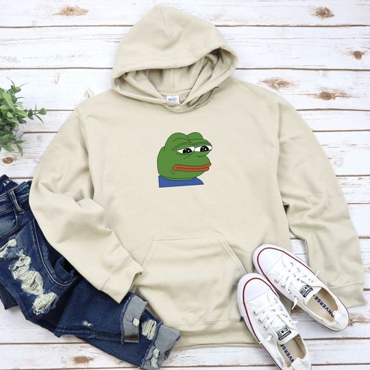 Sad Pepe the Frog T-Shirt | Japanese Streetwear Funny Meme