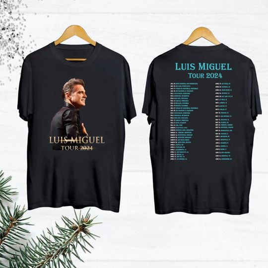 Discover Vintage Luis Miguel Tour 2024 Shirt, Luis Miguel Tour Merch