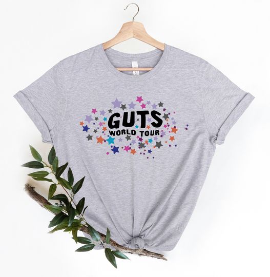 Discover Olivia Rodrigo Guts World Tour T-Shirt, Music Concert Shirt