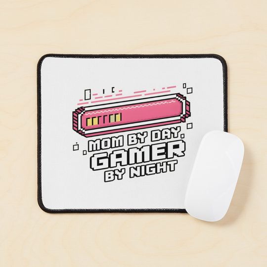 Discover The Retro Gamer Mom Mouse Pad, Gaming mouse pad