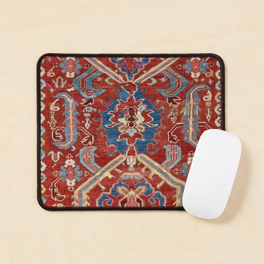 Discover Armenian Manisa Province West Anatolian Dragon Rug Print Mouse Pad