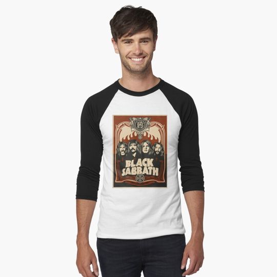 Black Sabbath Baseball ¾ Sleeve T-Shirt