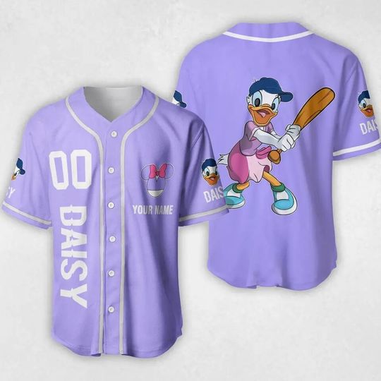 Personalized Disney Daisy Duck Baseball Jersey