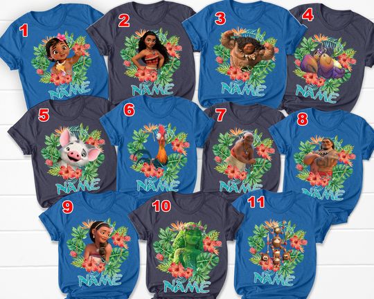 Personalized Family Shirt, Moana FamilyShirt