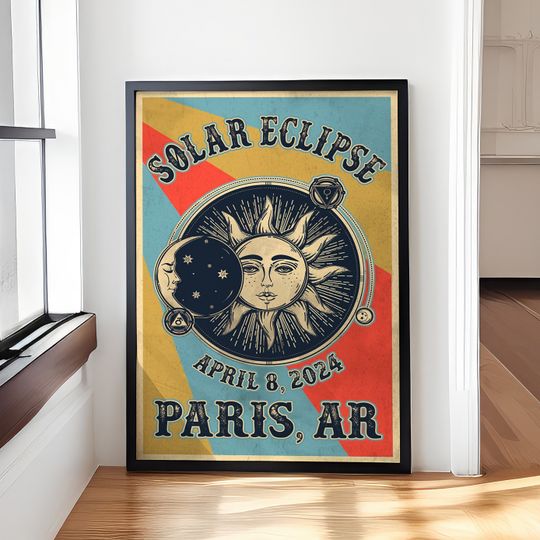 Paris Ar - Solar Eclipse 2024 Poster