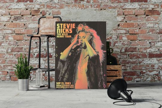 Discover Stevie Nivks in Concert Poster - Music Poster Print