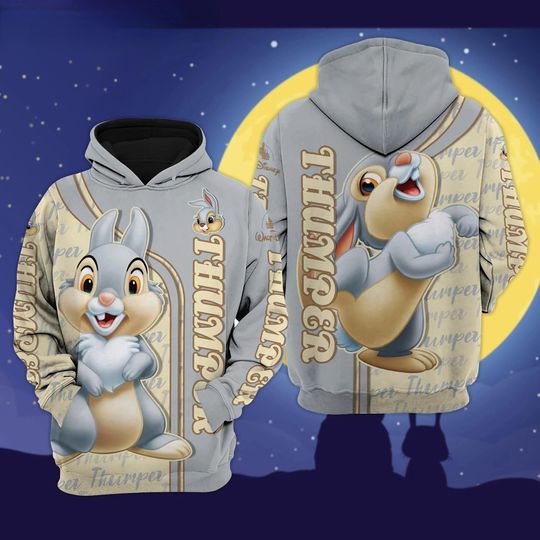 Bambi Disney Cartoon Graphics 3D Hoodie
