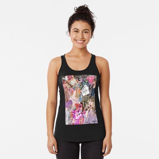 Discover Music Vintage Christmas Tour Halloween Concert Racerback Tank Top