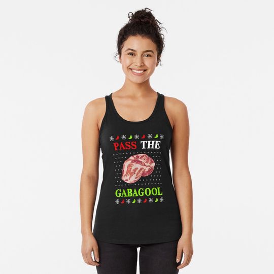 Discover Pass the Gabagool Tacky Ugly Christmas T-Shirt Racerback Tank Top