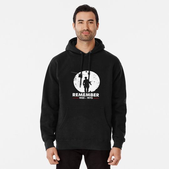 Vietnam War Remember Military Veteran Pullover Hoodie