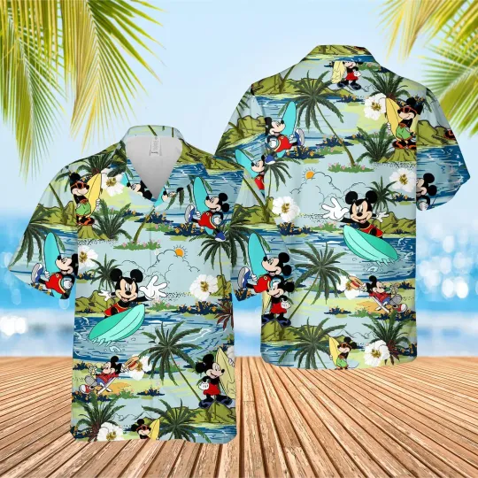 Discover Disney Mickey Summer Vacation Hawaiian Shirt