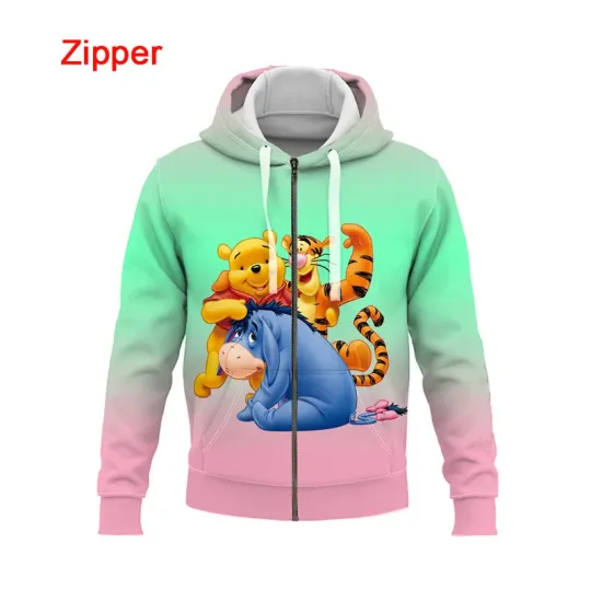Disney Winnie the Pooh and Friends 3D Zip Hoodie