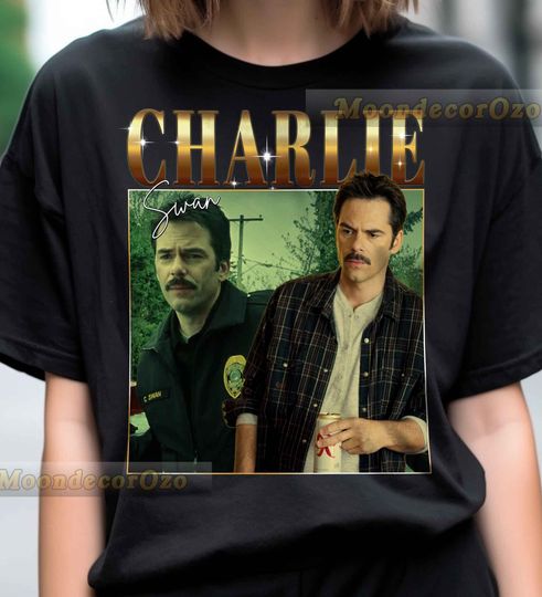 Vintage Charlie Swan Tshirt, Charlie Swan Hoodie, Charlie Swan Shirt