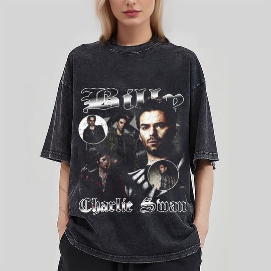 Charlie Swan Vintage Washed T-Shirt, Retro Billy Burke T-Shirt