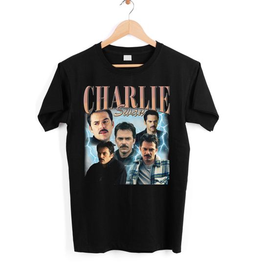 Charlie Swan Vintage 90's Tee, Billy Burke Fan Made Tee, Team Charlie Tee