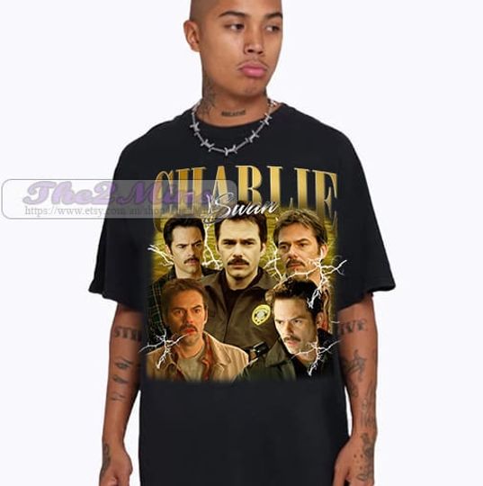 Vintage 90s Graphic Style Charlie Swan T-Shirt, Charlie Swan Graphic Shirt