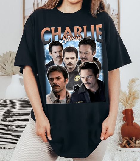 Charlie Swan Vintage Washed T-Shirt,, Charlie Swan Vintage 90's Shirt