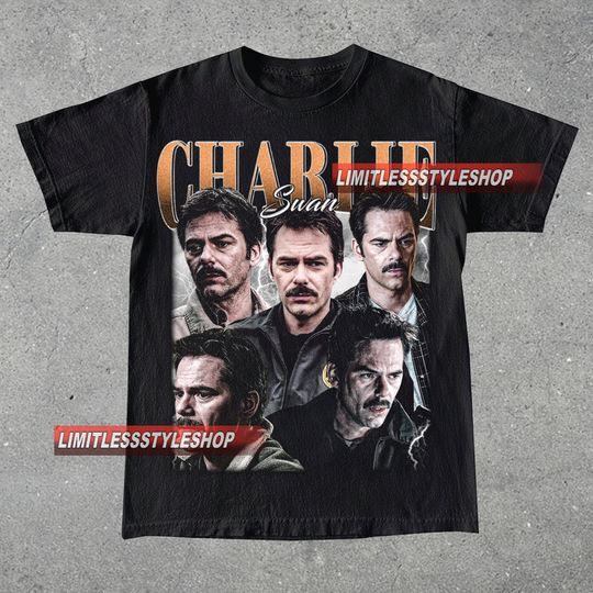 Vintage Charlie Swan T-Shirt, Unisex Man and Women Graphic Tee