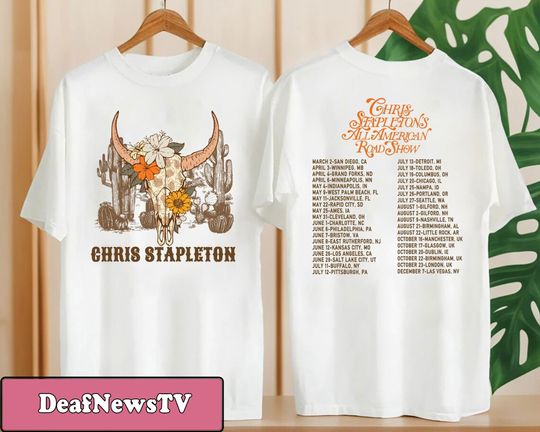 Chris Stapleton Graphic Shirt, All American Road Show 2024 Tour Shirt