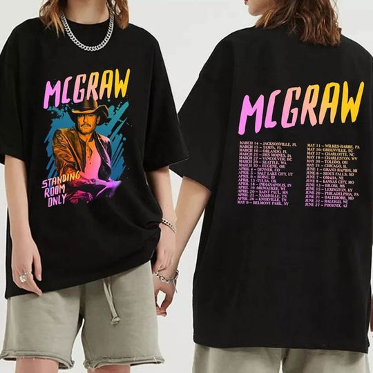 Tim McGraw 2024 Tour Shirt, Standing Room Only Tour Shirt