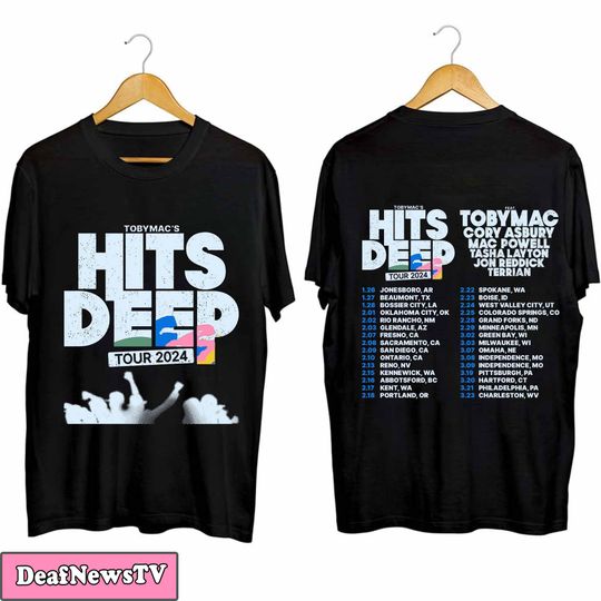 Discover Hits Deep Tour 2024 Shirt, TobyMac Hits Deep 2024 Concert Shirt