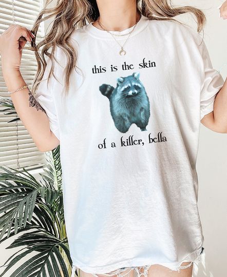 Twilight Raccoon Shirt, Edward Cullen Robert Pattinson Meme Crewneck Tshirt