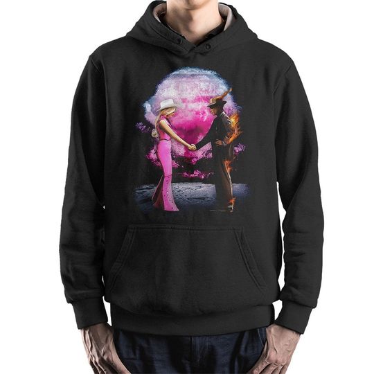 Barbenheimer Pink Floyd Style Hoodie and Sweatshirt