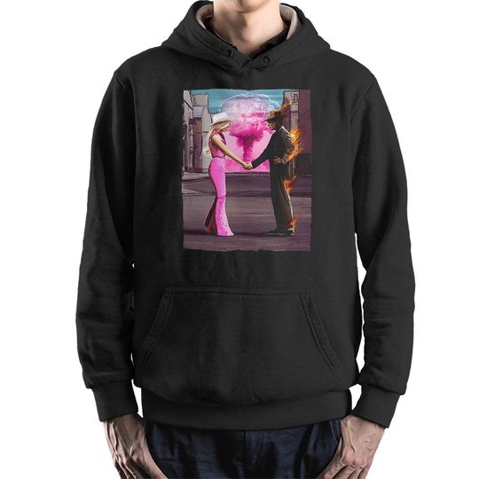 Barbenheimer Pink Floyd Inspired Hoodie