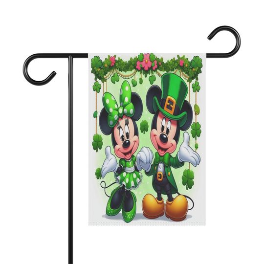 Mickey Mouse and Minnie Mouse Garden Flag
