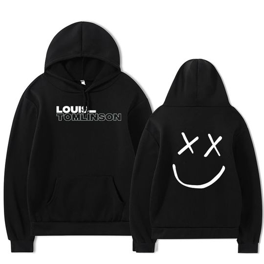 Discover Louis Tomlinson Smiley Hoodie: Cozy Up in Style with the Signature