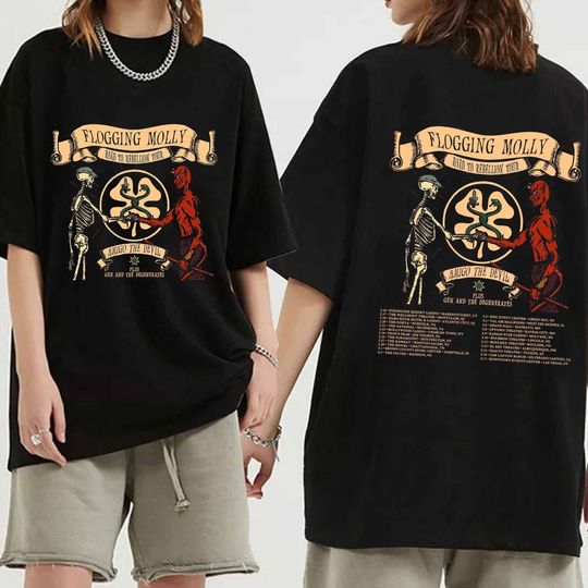 Discover Flogging Molly Road to Rebellion 2024 Tour Shirt