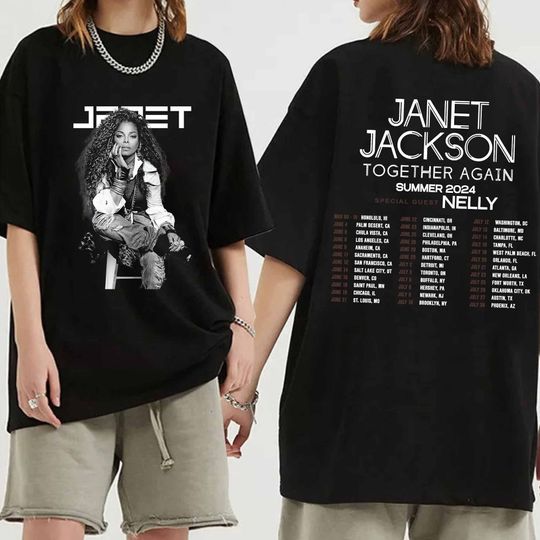 Discover Janet Jackson Together Again Summer Tour 2024 Shirt