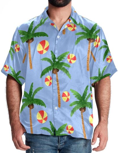 Discover Coconut Trees and Leather Balls Summer Shirts