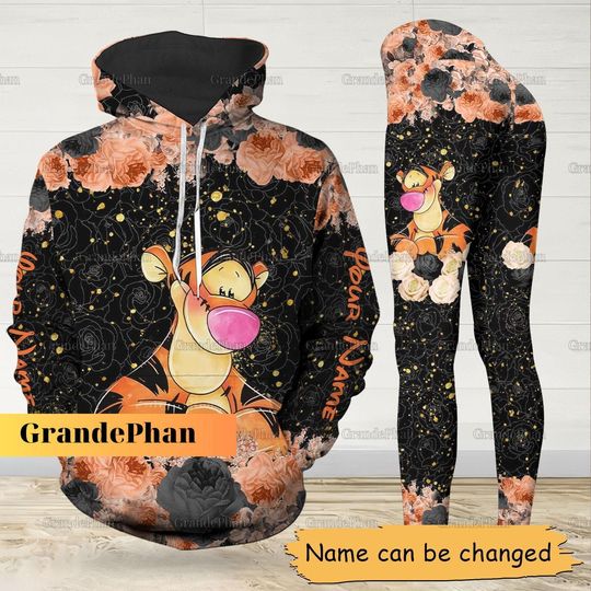 Tigger Winnie The Pooh Hoodie, Tigger Leggings, Women Yoga Leggings, Funny Disney Shirts