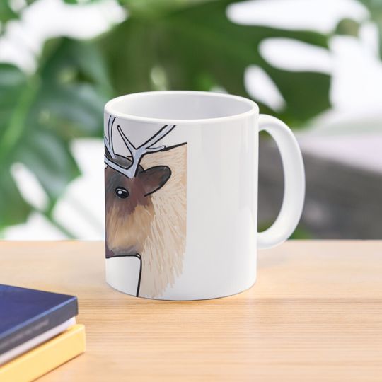 Discover Caribou Coffee Mug, Reindeer Mug