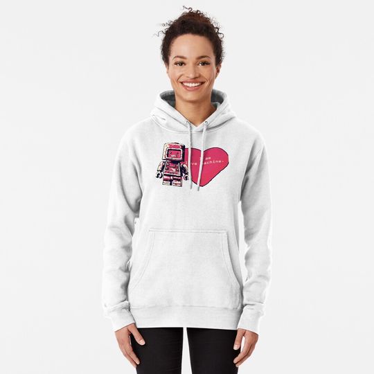 Discover I am love machine. Almost Lego Valentines Robot  Pullover Hoodie