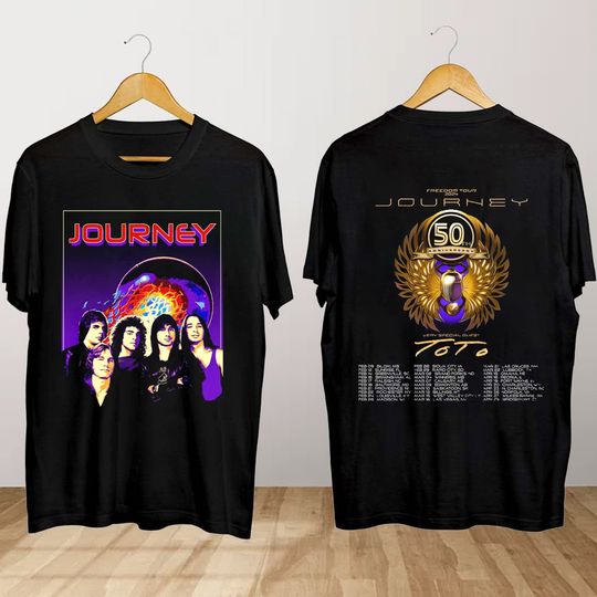 Discover Journey Freedom Tour With Toto 2024 Shirt, Journey Concert Shirt, Freedom Tour 2024 Shirt, Journey Fan Gift, Journey Tour Shirt