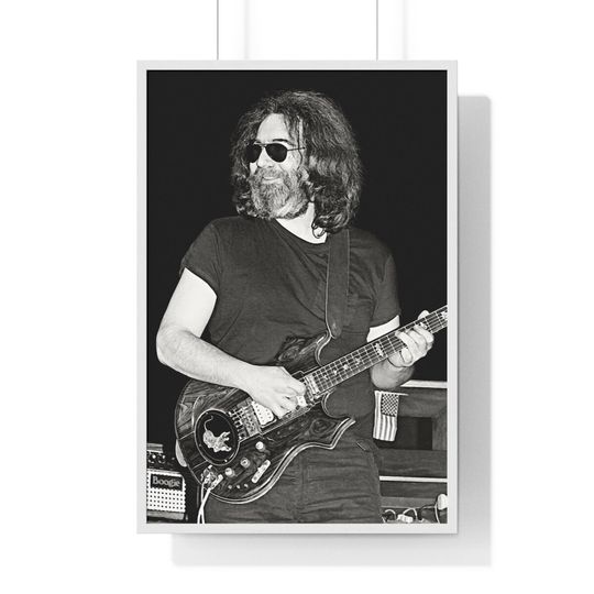 Jerry Garcia on Stage, Grateful Dead, American Rock Band, Jerry Garcia Poster