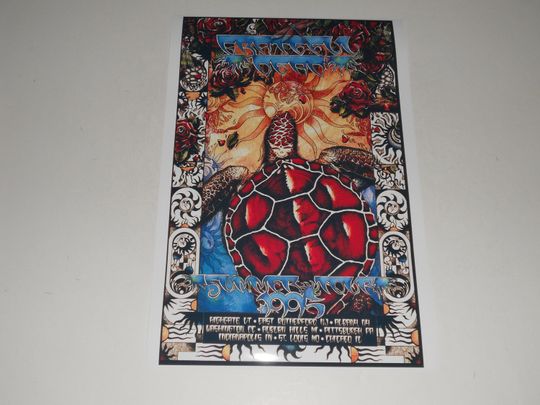 Large Grateful Dead 1995 Summer Tour (last tour) Poster Jerry Garcia