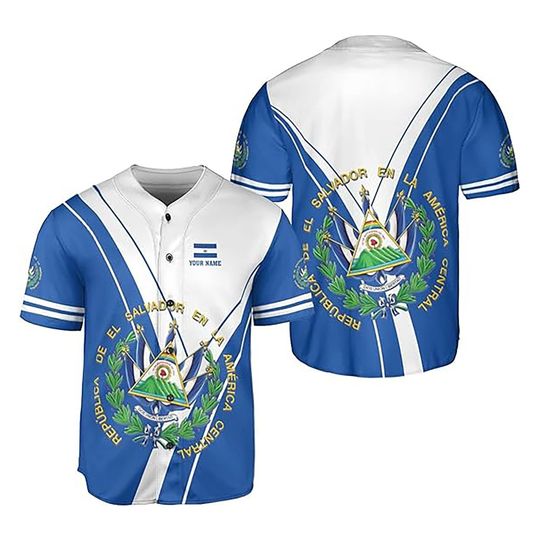 Discover Custom Name El Salvador Baseball Jersey