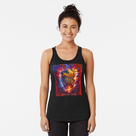 British Steel Firepower Machine Painkiller Screaming for Vengeance Racerback Tank Top