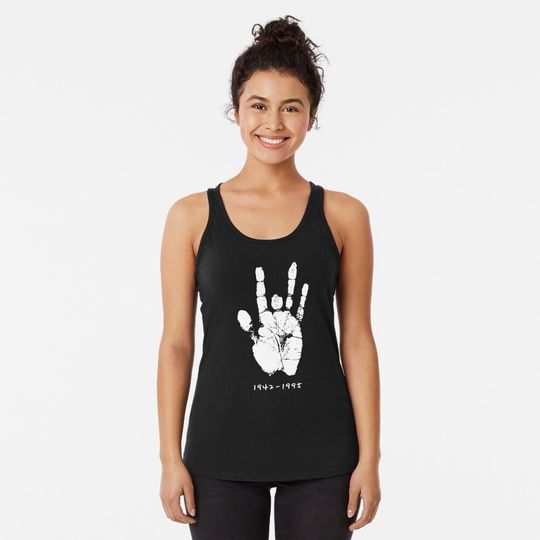 Jerry Garcia Hand print Racerback Tank Top
